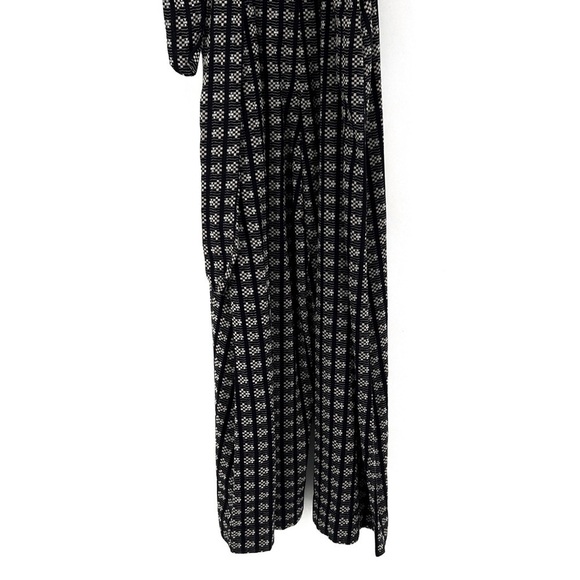 ACE AND JIG GEOMETRIC SLEEVELESS BLACK CROP JUMPSUIT SIZE XS BELTED ROMPER - Picture 3 of 8